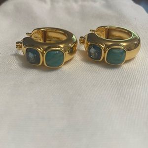 Lizzie Fortunado Piet Earrings in Sea